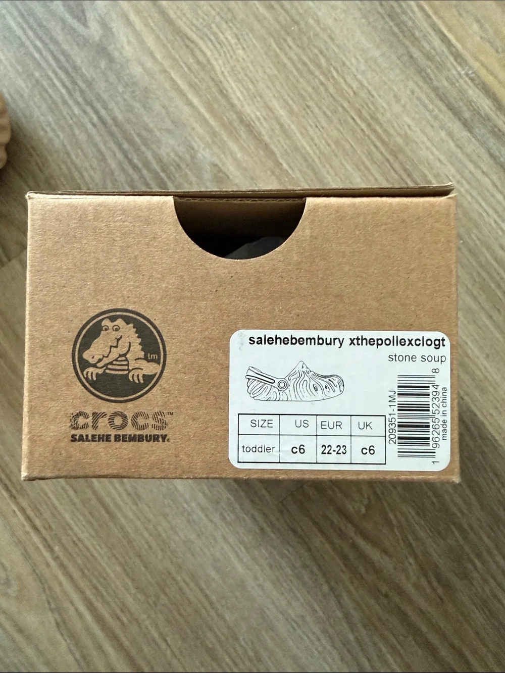 CROCS Kids Sculpted Slip-On Clog in Stone Soup